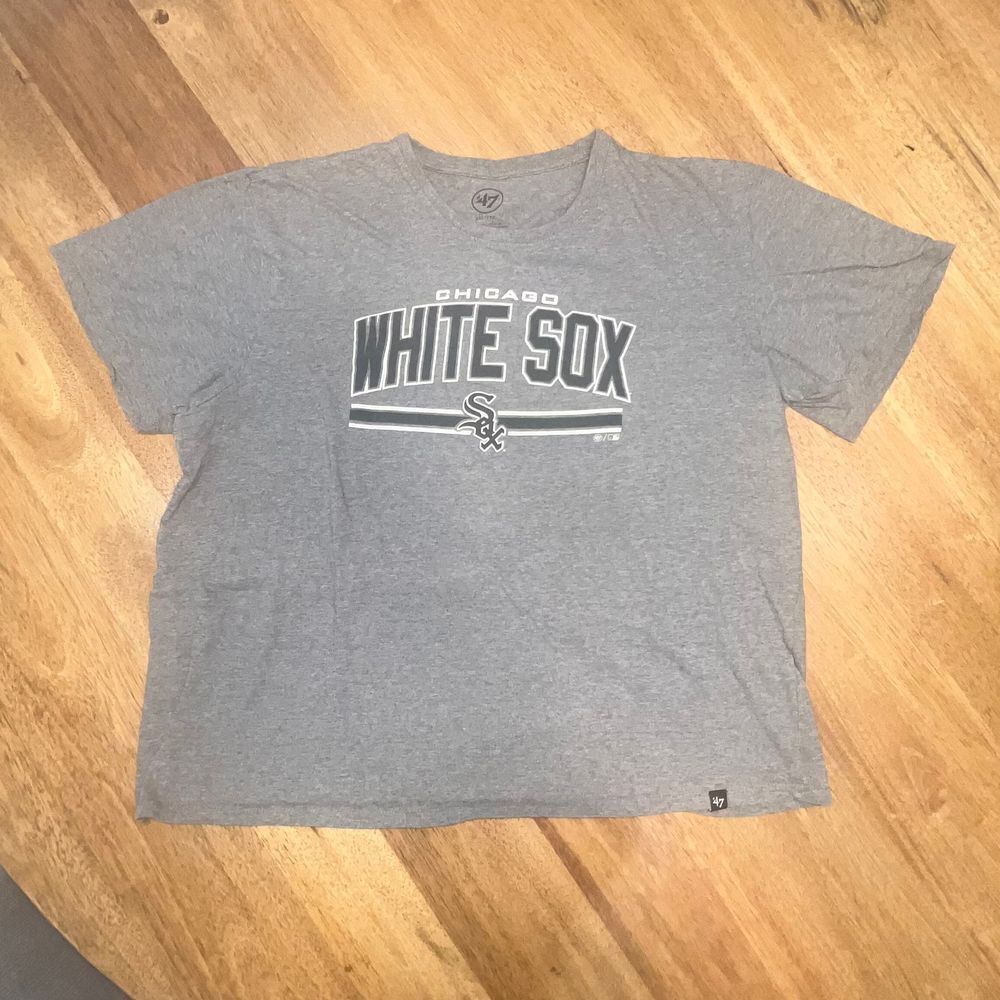 Mens Chicago White Sox Size XXL tee 47 Brand‎ T Shirt gray MLB